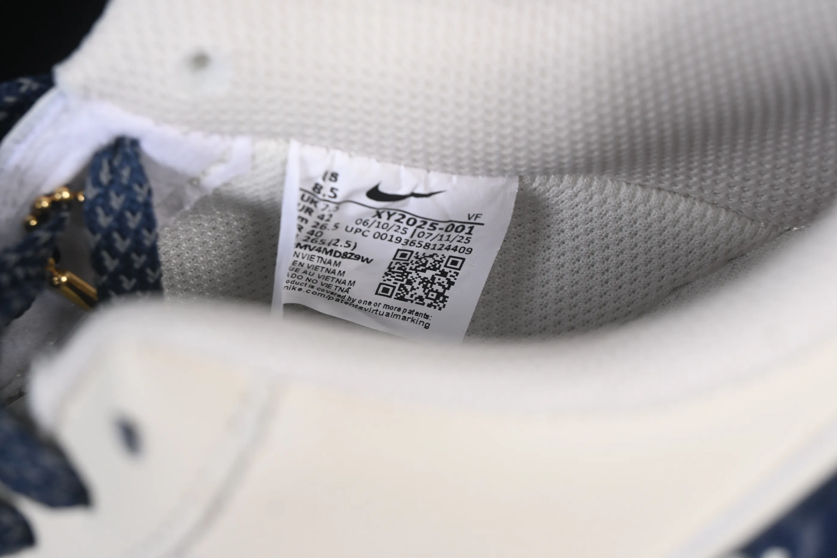 All categories Nk Air Force 1 Air Force series Nk Air Force 1 Low Air Force low top Nike Air Force 1'07 Low Supreme co-branded corrugated beige Air Force 1 low top casual sneakers XY2025-001